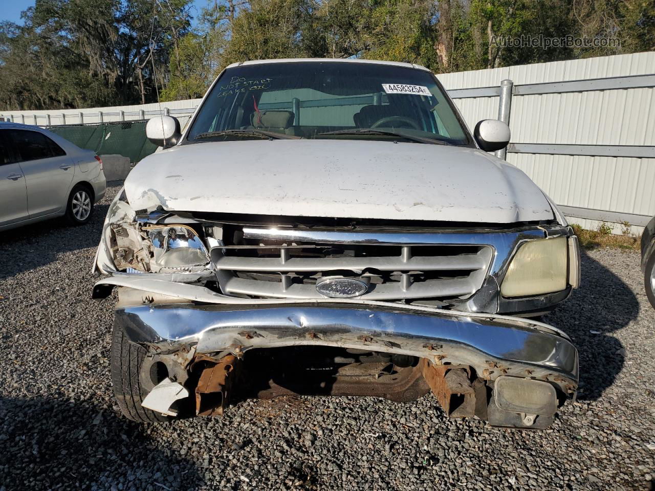 2003 Ford F150 Supercrew White vin: 1FTRW08673KC82046