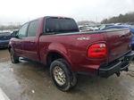 2003 Ford F150 Supercrew Burgundy vin: 1FTRW08693KB82773