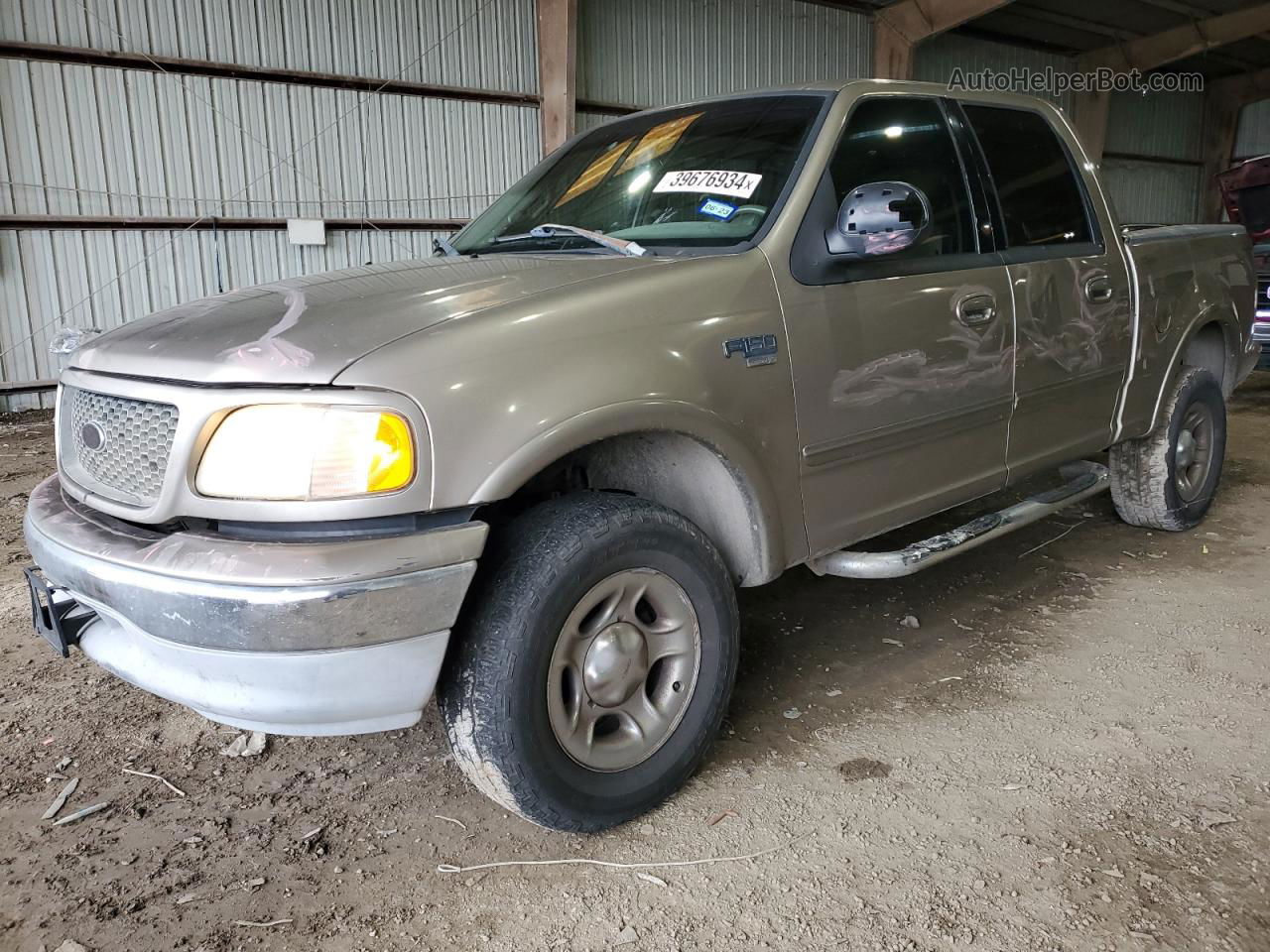 2001 Ford F150 Supercrew Tan vin: 1FTRW08L01KC30664