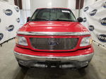 2001 Ford F150 Supercrew Red vin: 1FTRW08L01KD57186