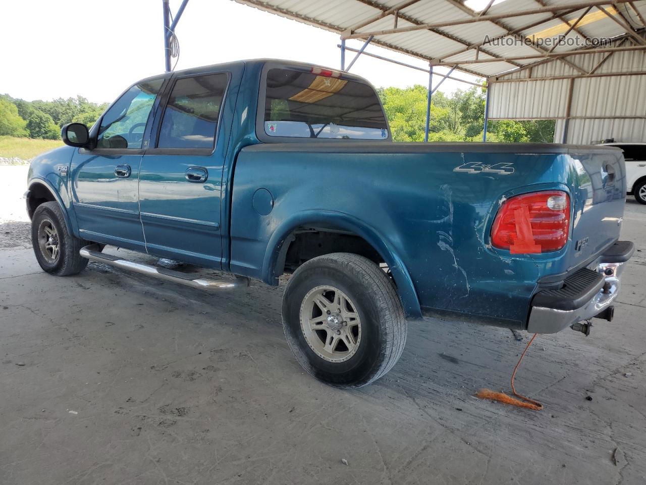 2001 Ford F150 Supercrew Teal vin: 1FTRW08L01KE32338