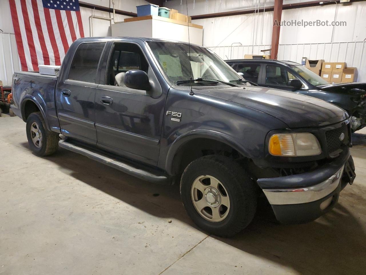 2001 Ford F150 Supercrew Blue vin: 1FTRW08L01KF60059