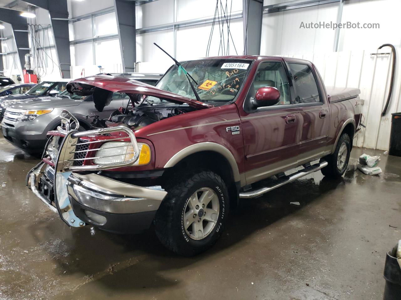 2003 Ford F150 Supercrew Red vin: 1FTRW08L03KA16325