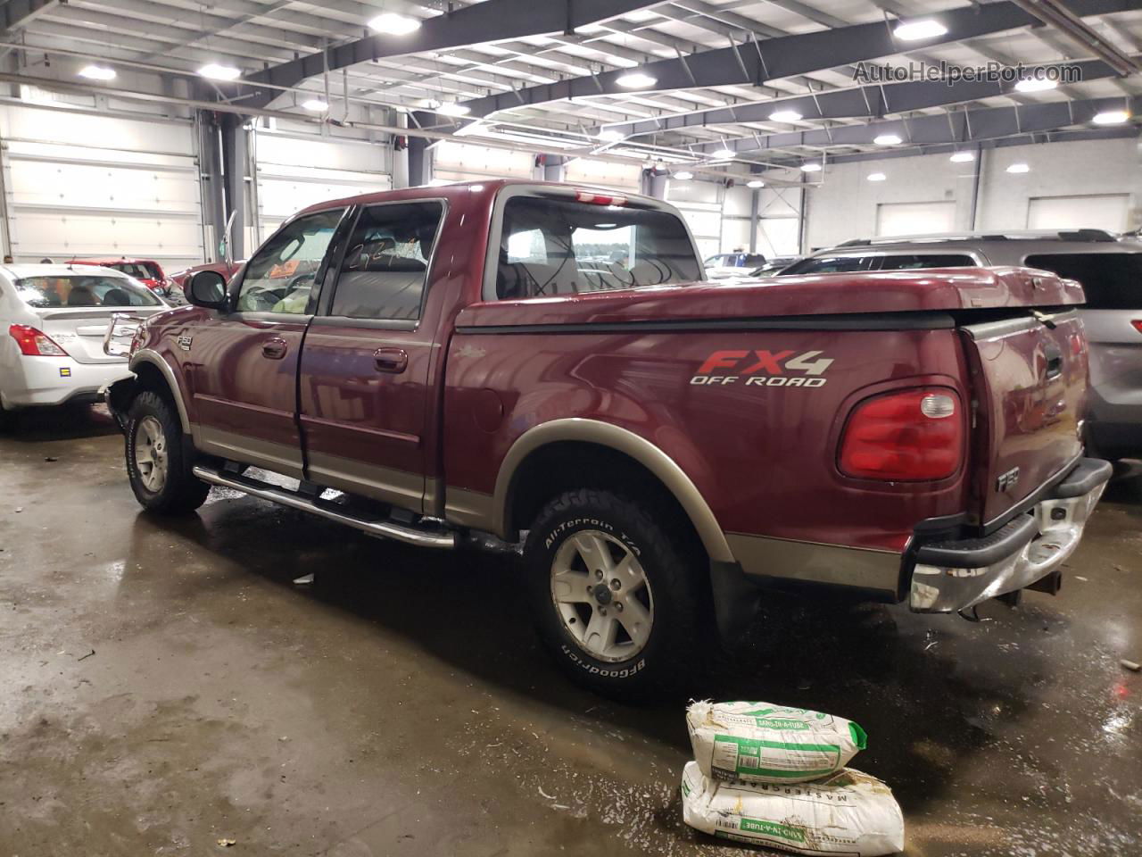 2003 Ford F150 Supercrew Red vin: 1FTRW08L03KA16325