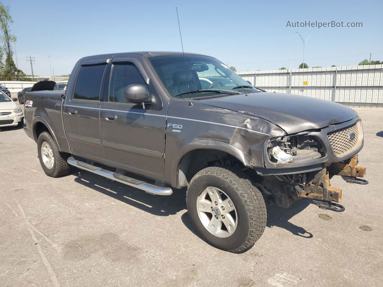 2003 Ford F150 Supercrew Gray vin: 1FTRW08L03KA30449