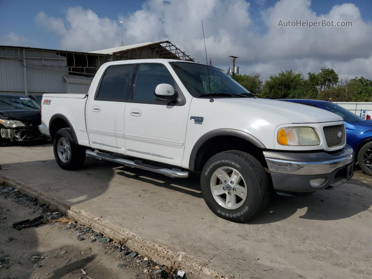 2003 Ford F150 Supercrew Белый vin: 1FTRW08L03KA64942