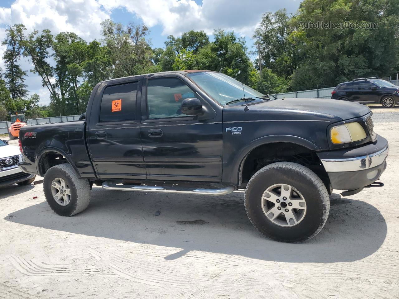 2003 Ford F150 Supercrew Black vin: 1FTRW08L03KC02074