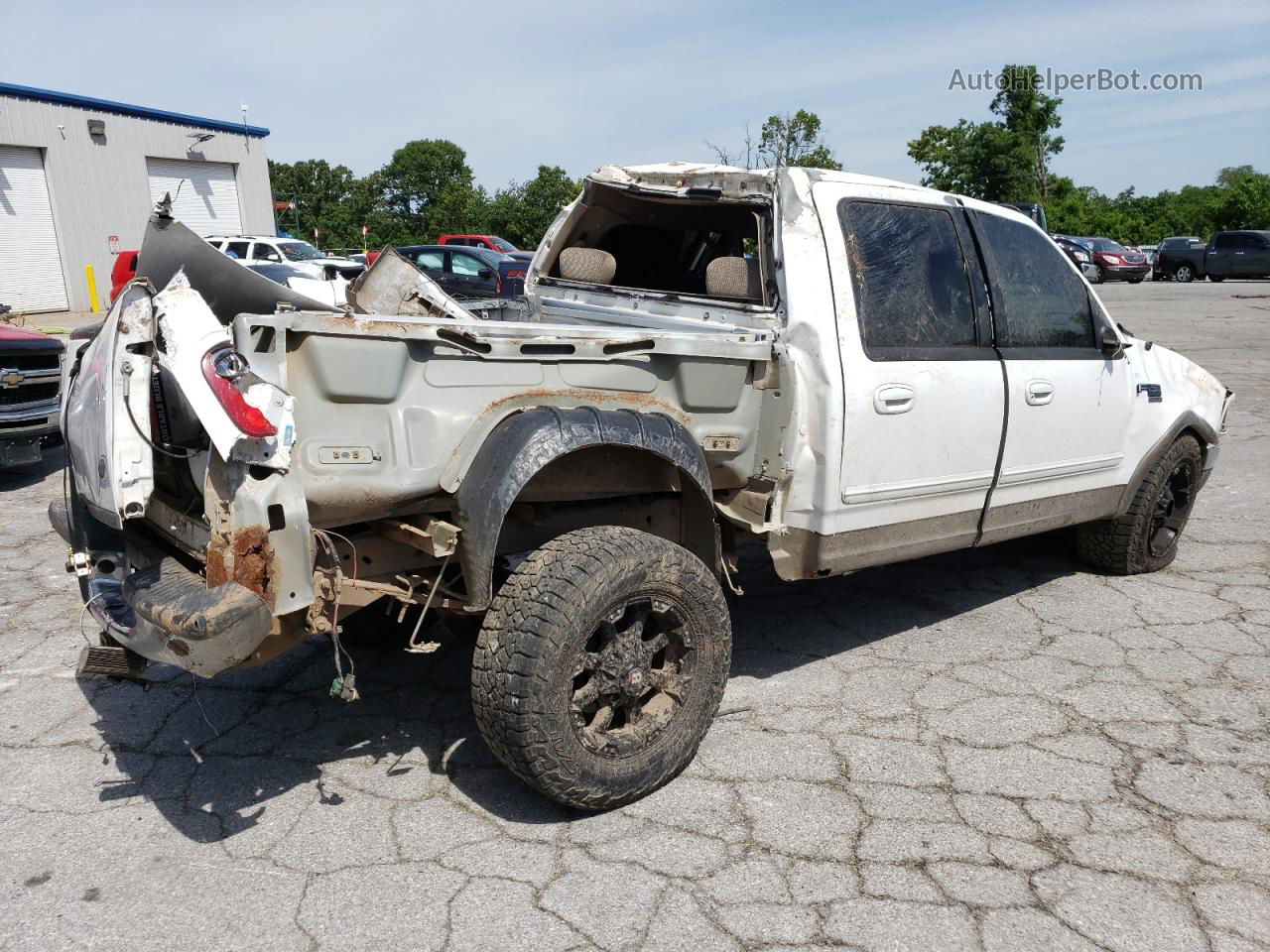 2001 Ford F150 Supercrew White vin: 1FTRW08L11KA33003