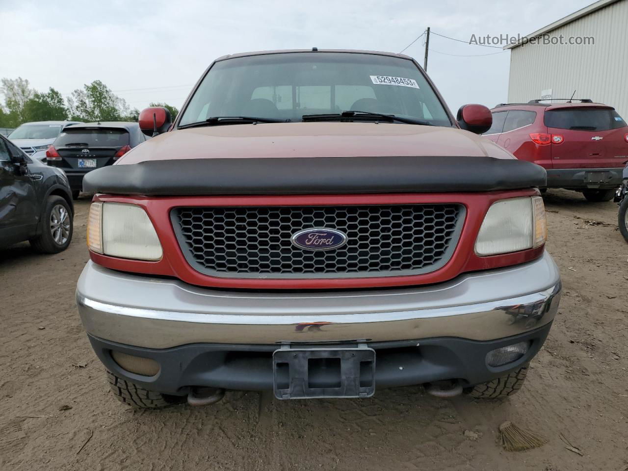 2001 Ford F150 Supercrew Red vin: 1FTRW08L11KD63868