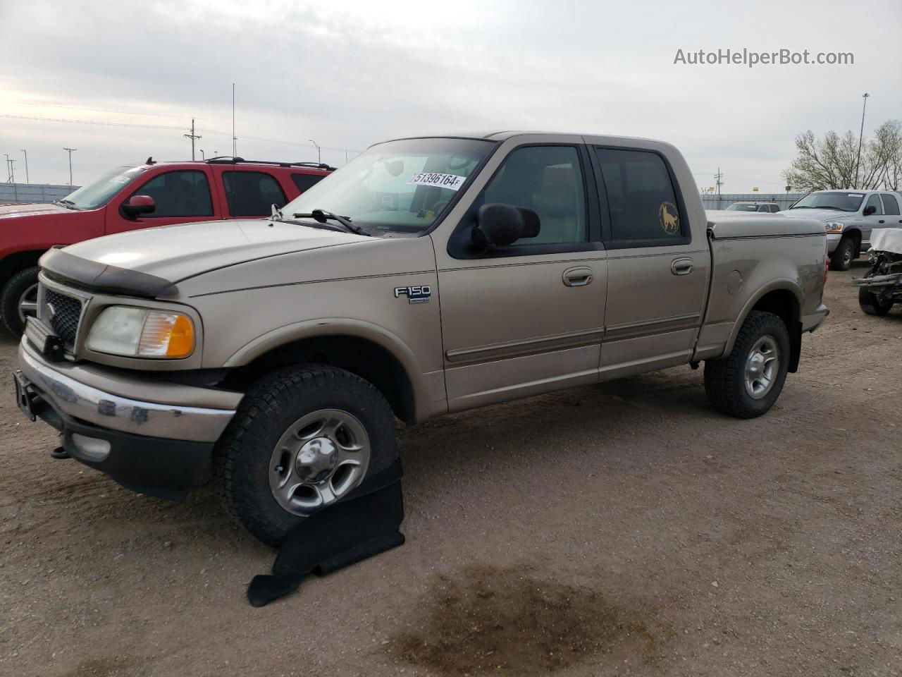 2003 Ford F150 Supercrew Желто-коричневый vin: 1FTRW08L13KA35627