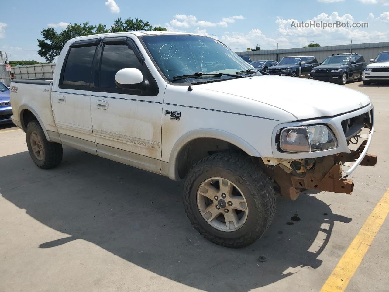 2003 Ford F150 Supercrew White vin: 1FTRW08L13KB69893