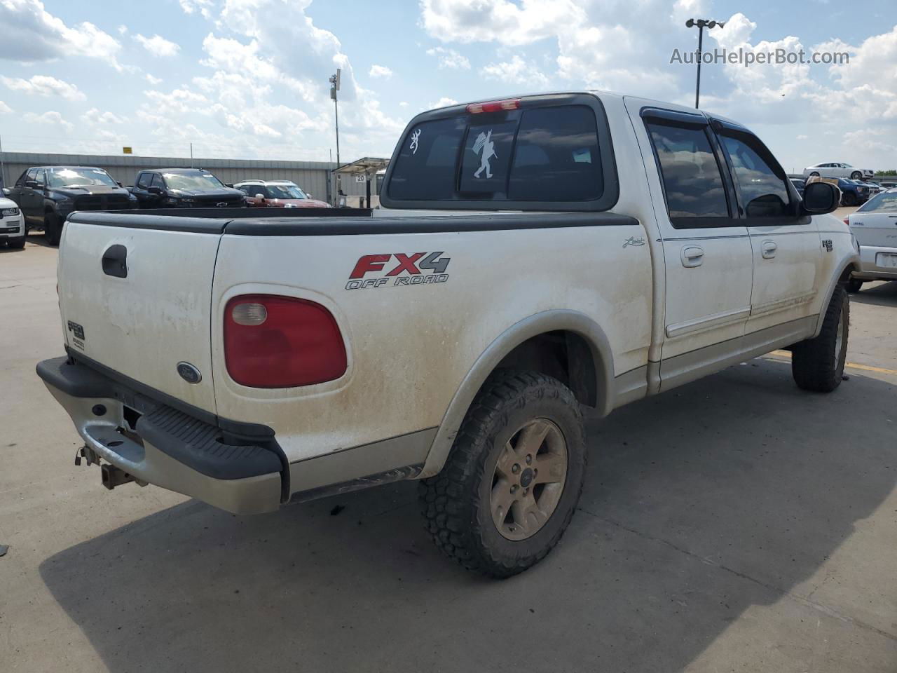 2003 Ford F150 Supercrew White vin: 1FTRW08L13KB69893