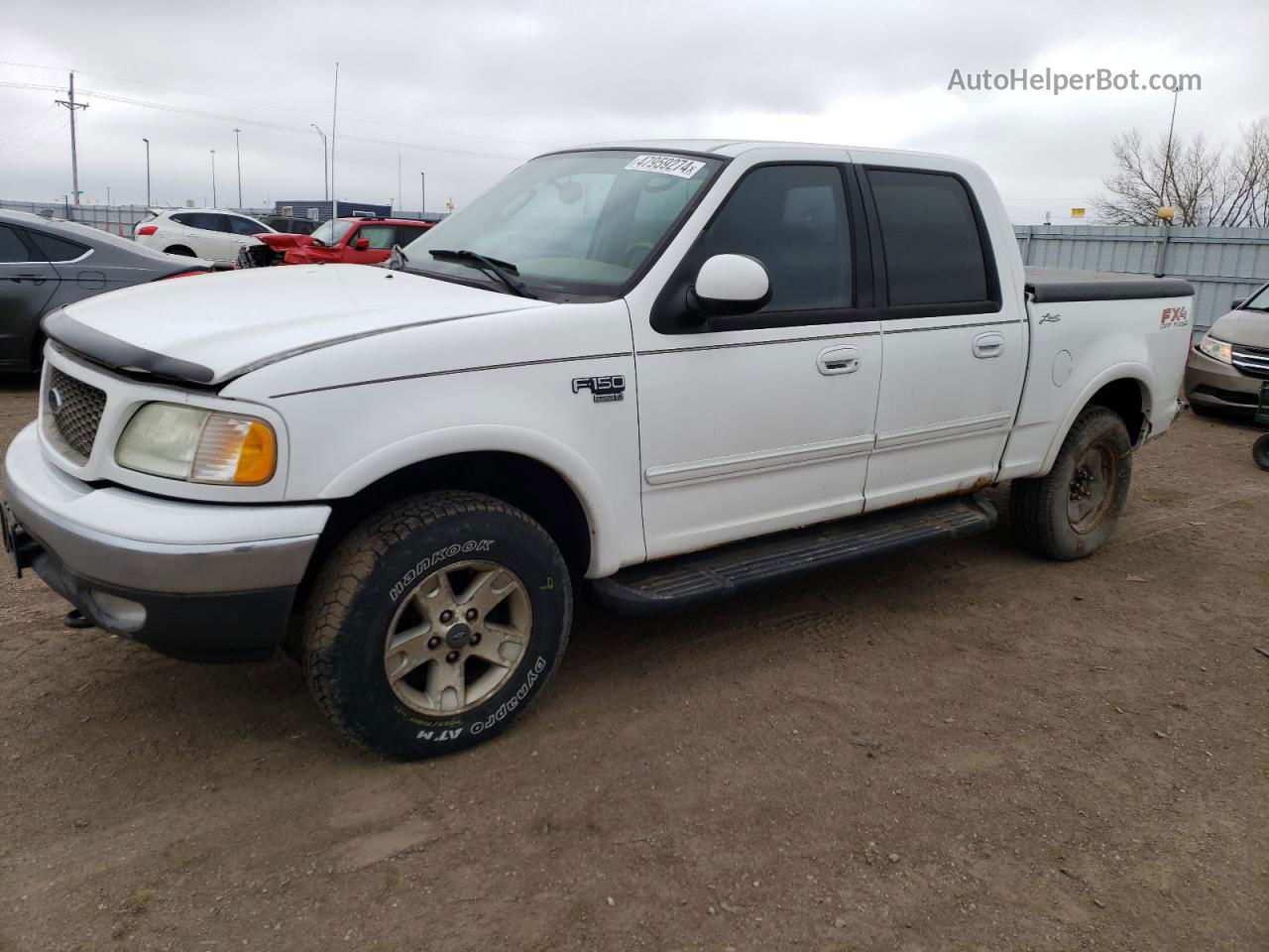 2003 Ford F150 Supercrew White vin: 1FTRW08L13KC72814