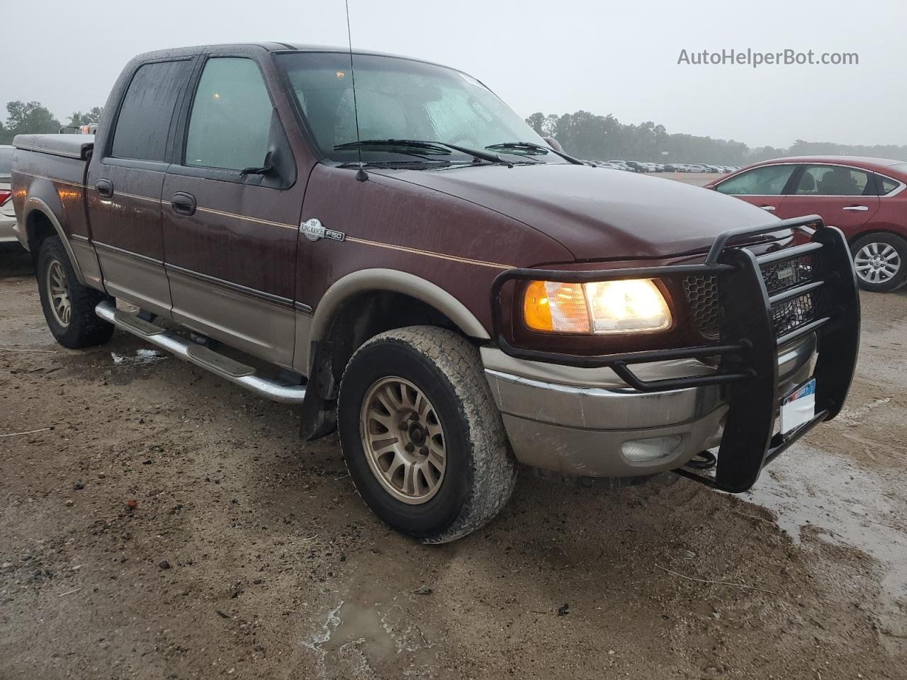 2003 Ford F150 Supercrew Maroon vin: 1FTRW08L13KD35054