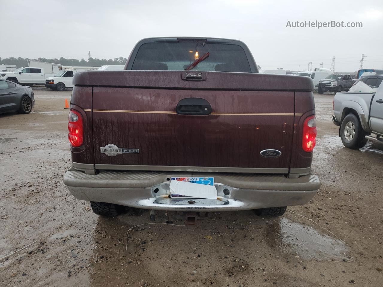 2003 Ford F150 Supercrew Maroon vin: 1FTRW08L13KD35054