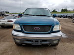 2001 Ford F150 Supercrew Blue vin: 1FTRW08L21KA90410