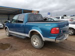 2001 Ford F150 Supercrew Blue vin: 1FTRW08L21KA90410