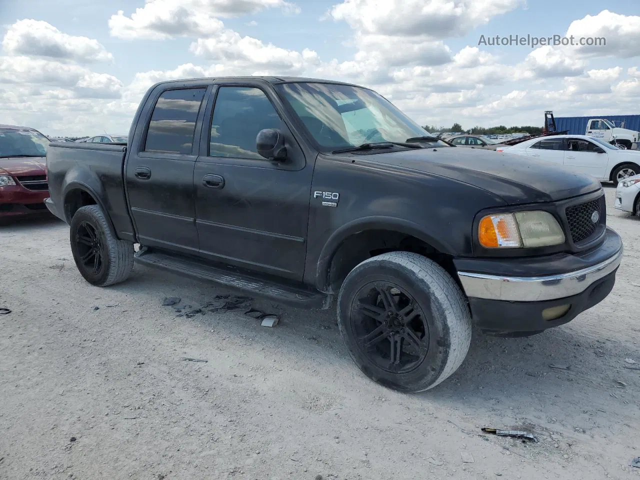 2001 Ford F150 Supercrew Black vin: 1FTRW08L21KB96470