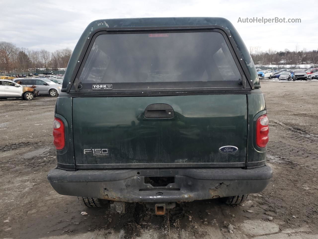 2001 Ford F150 Supercrew Green vin: 1FTRW08L21KC06365