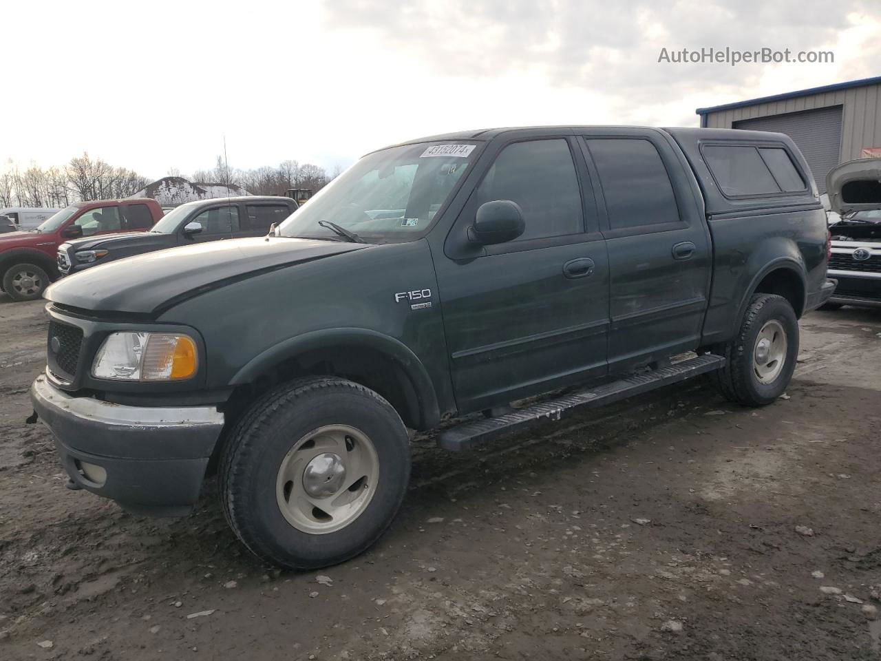 2001 Ford F150 Supercrew Зеленый vin: 1FTRW08L21KC06365