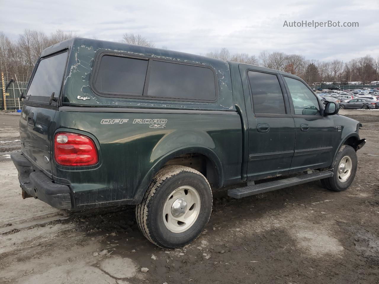 2001 Ford F150 Supercrew Зеленый vin: 1FTRW08L21KC06365