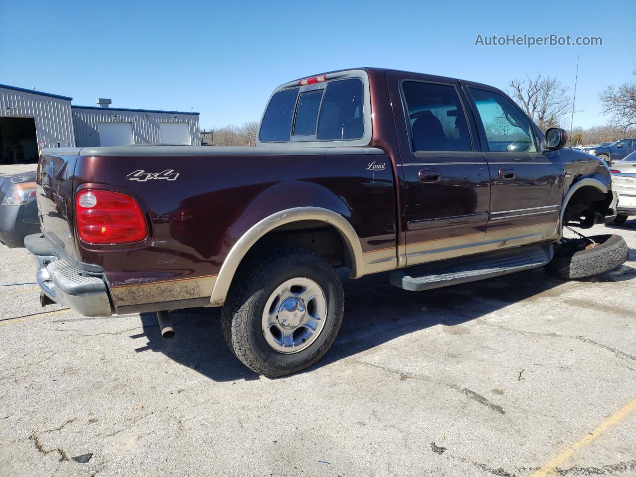 2001 Ford F150 Supercrew Burgundy vin: 1FTRW08L21KE43230