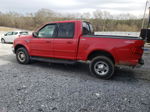 2001 Ford F150 Supercrew Red vin: 1FTRW08L21KE63395