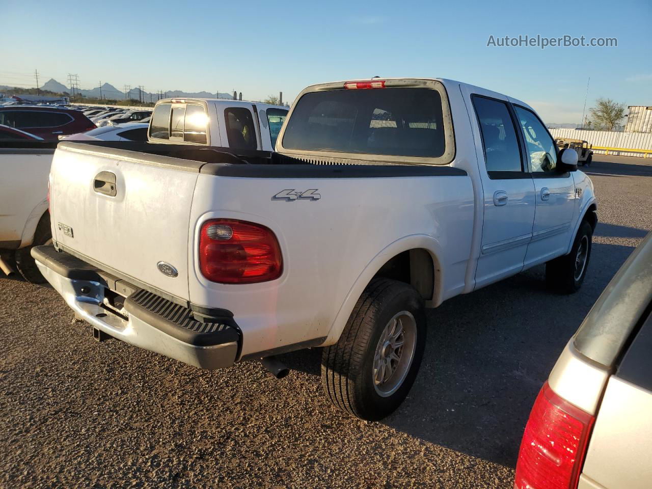 2003 Ford F150 Supercrew White vin: 1FTRW08L23KA14009