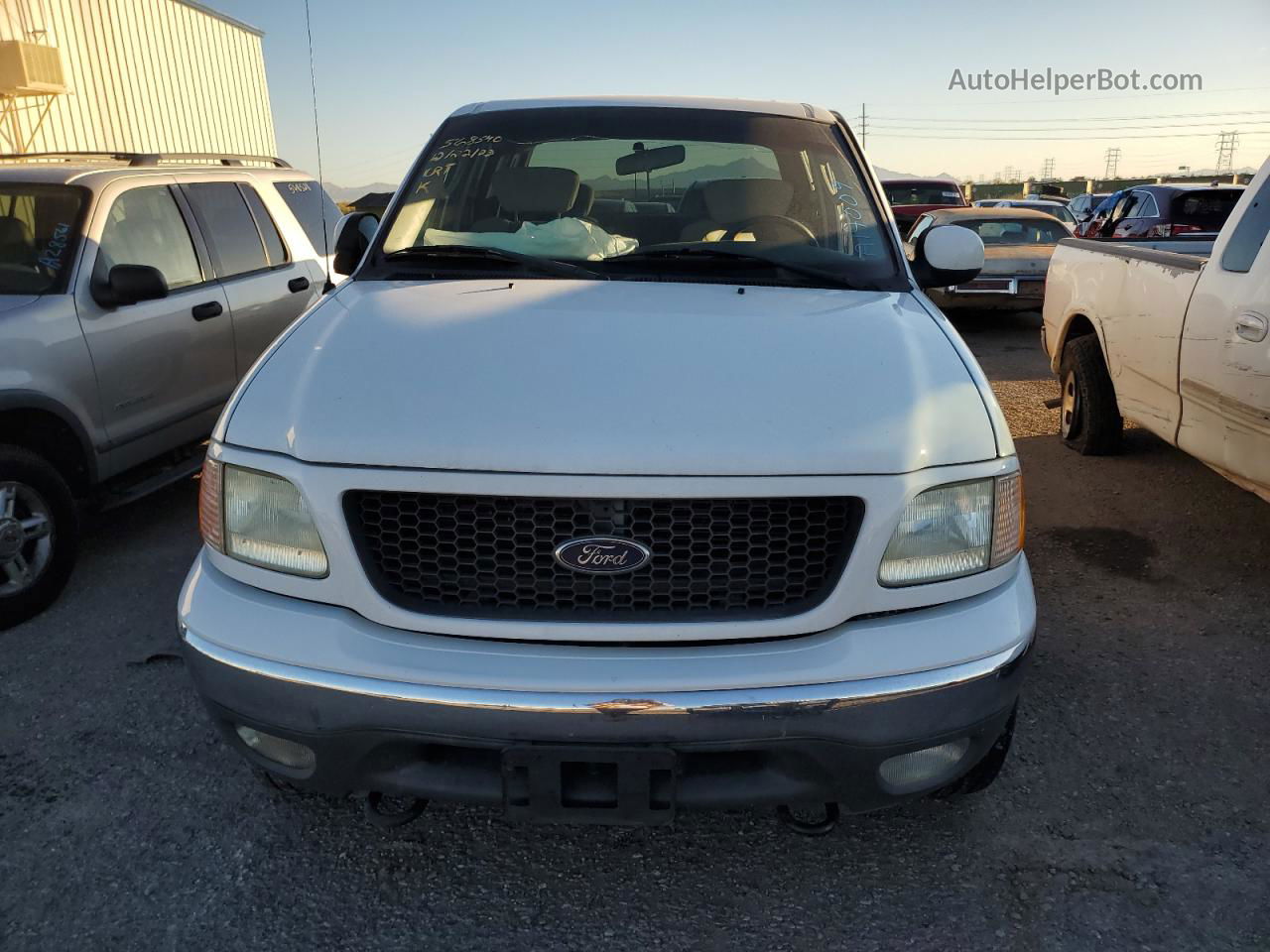 2003 Ford F150 Supercrew White vin: 1FTRW08L23KA14009