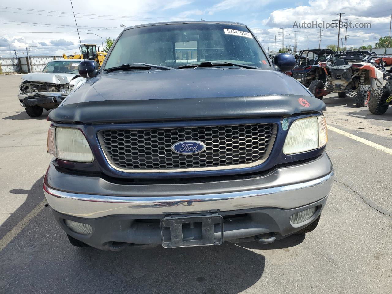 2003 Ford F150 Supercrew Blue vin: 1FTRW08L23KB72009