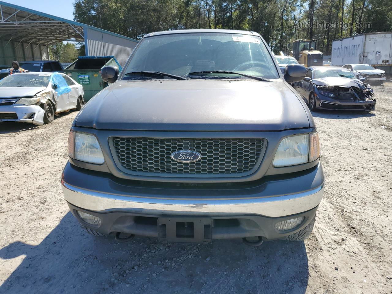 2003 Ford F150 Supercrew Gray vin: 1FTRW08L23KC09415