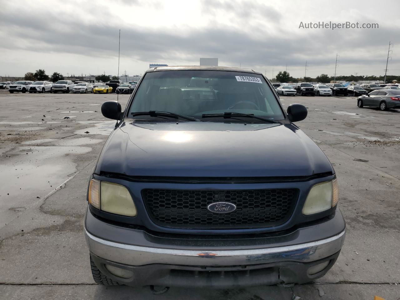 2003 Ford F150 Supercrew Blue vin: 1FTRW08L23KD71769