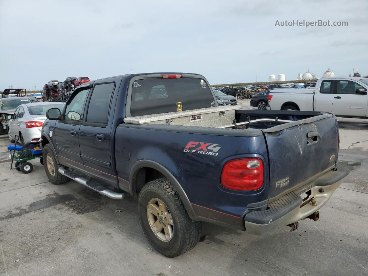 2003 Ford F150 Supercrew Blue vin: 1FTRW08L23KD71769