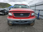 2001 Ford F150 Supercrew Red vin: 1FTRW08L31KC34532