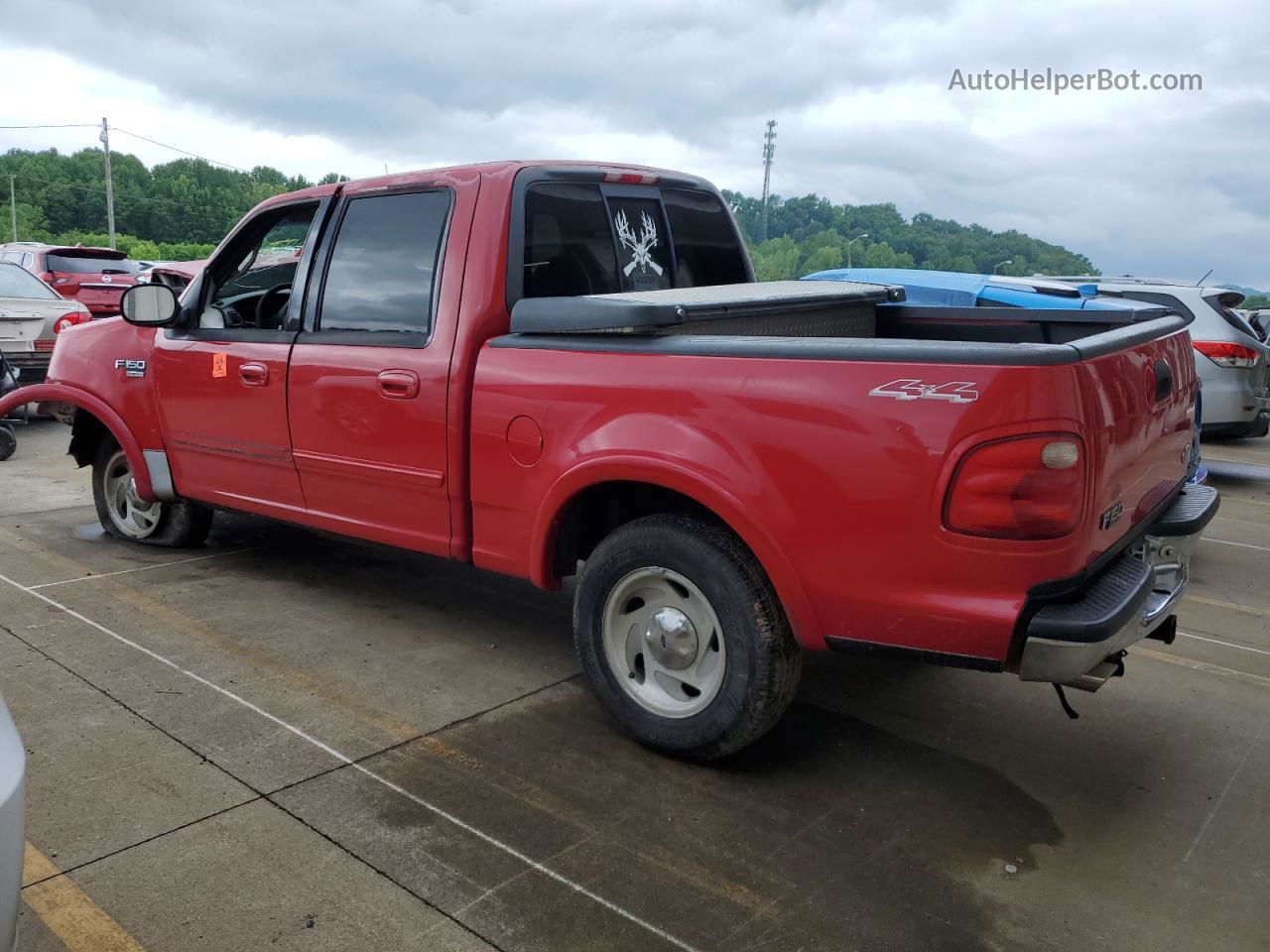 2001 Ford F150 Supercrew Red vin: 1FTRW08L31KD56212