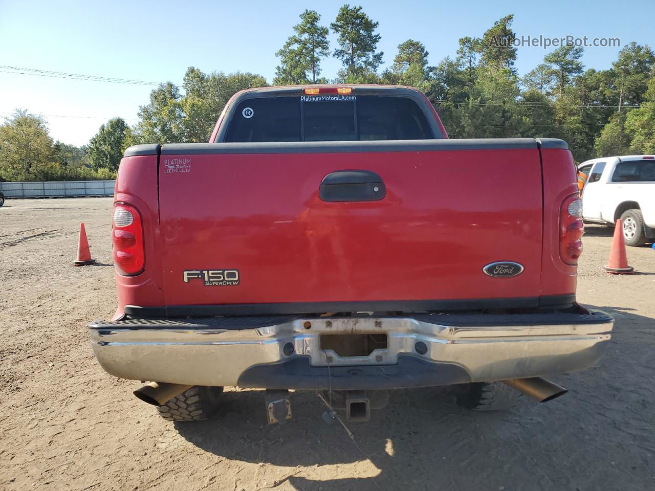 2001 Ford F150 Supercrew Red vin: 1FTRW08L31KE00113