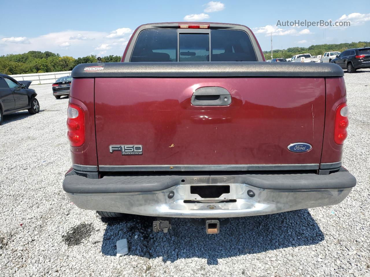 2003 Ford F150 Supercrew Red vin: 1FTRW08L33KA19798