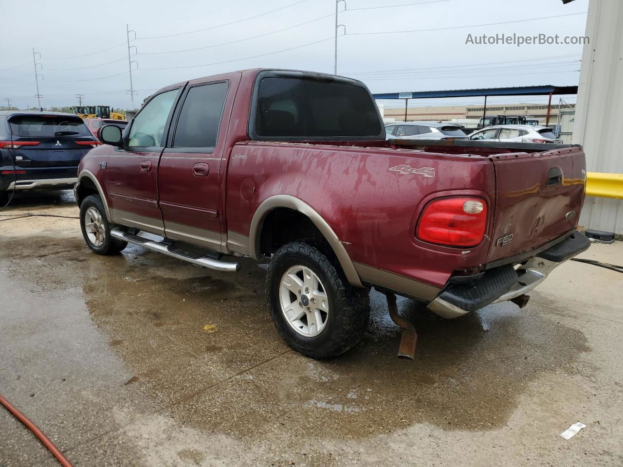 2003 Ford F150 Supercrew Burgundy vin: 1FTRW08L33KB18699