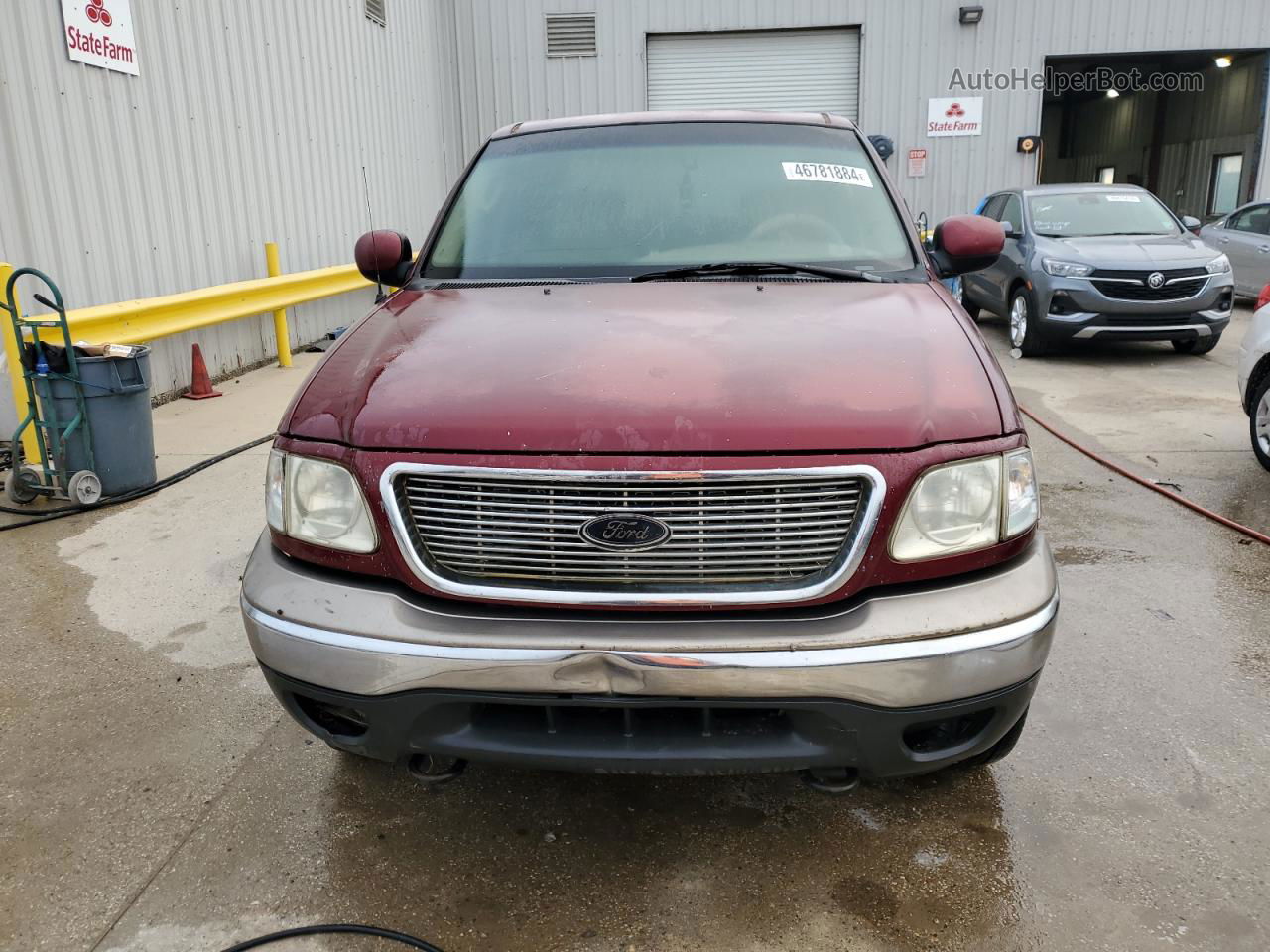 2003 Ford F150 Supercrew Burgundy vin: 1FTRW08L33KB18699