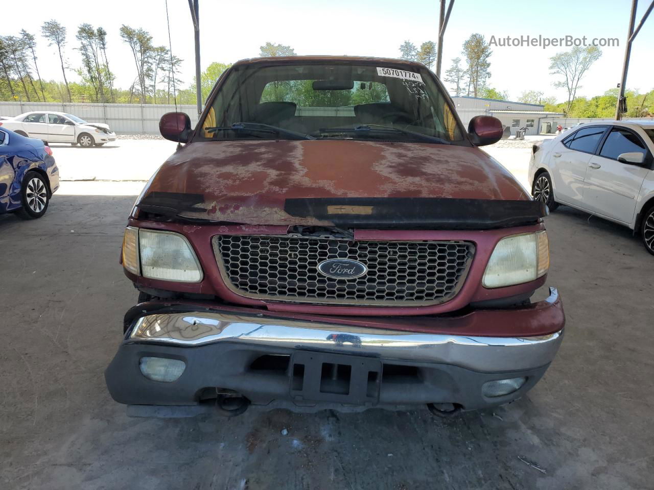 2003 Ford F150 Supercrew Burgundy vin: 1FTRW08L33KB57454