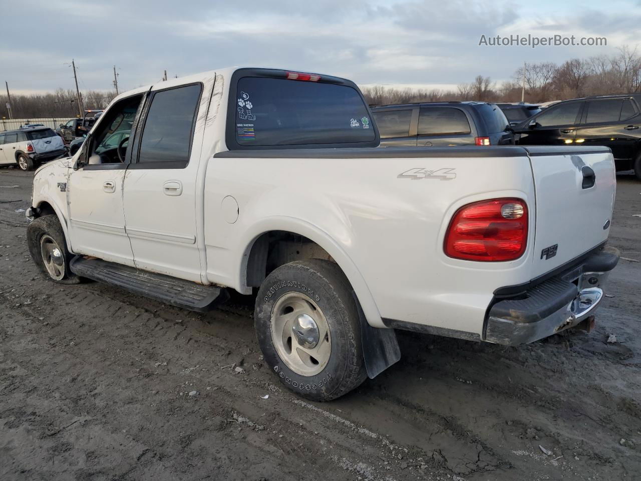 2003 Ford F150 Supercrew Белый vin: 1FTRW08L33KB95699