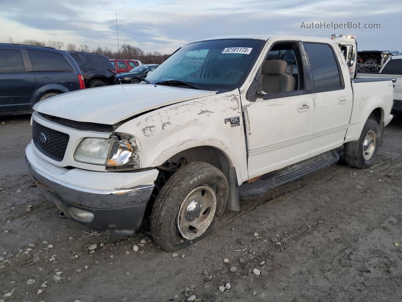 2003 Ford F150 Supercrew White vin: 1FTRW08L33KB95699