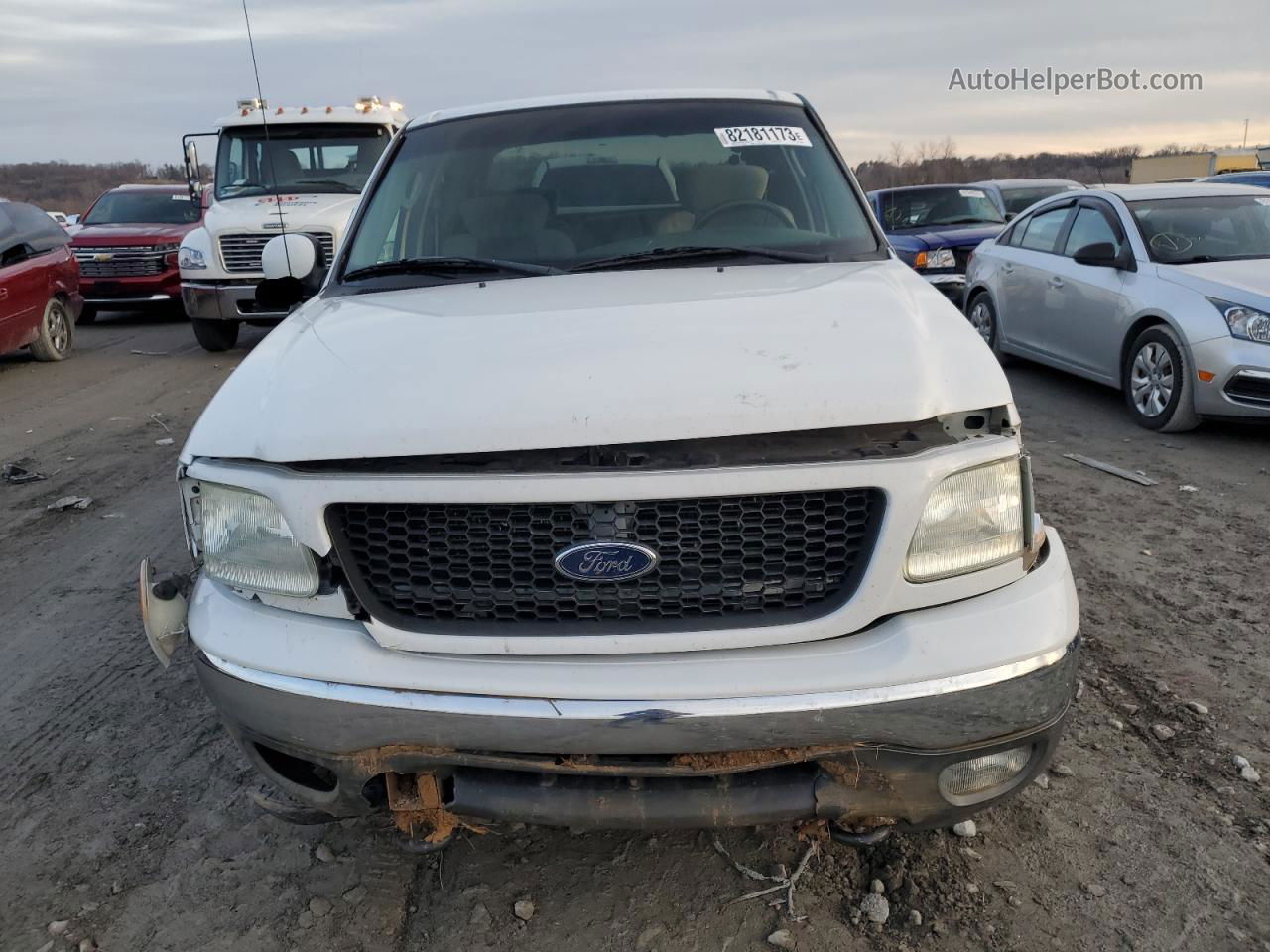 2003 Ford F150 Supercrew White vin: 1FTRW08L33KB95699