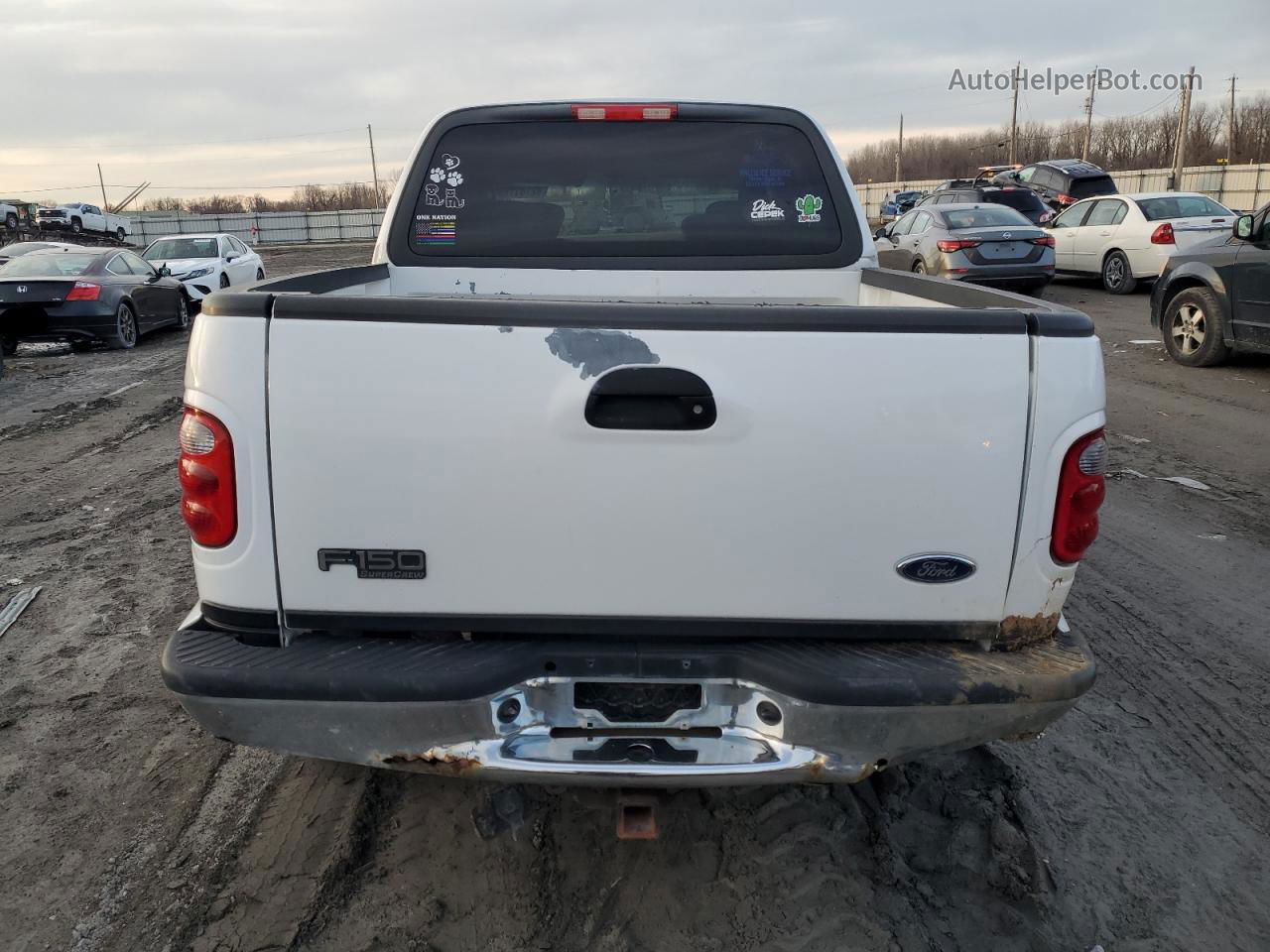 2003 Ford F150 Supercrew White vin: 1FTRW08L33KB95699