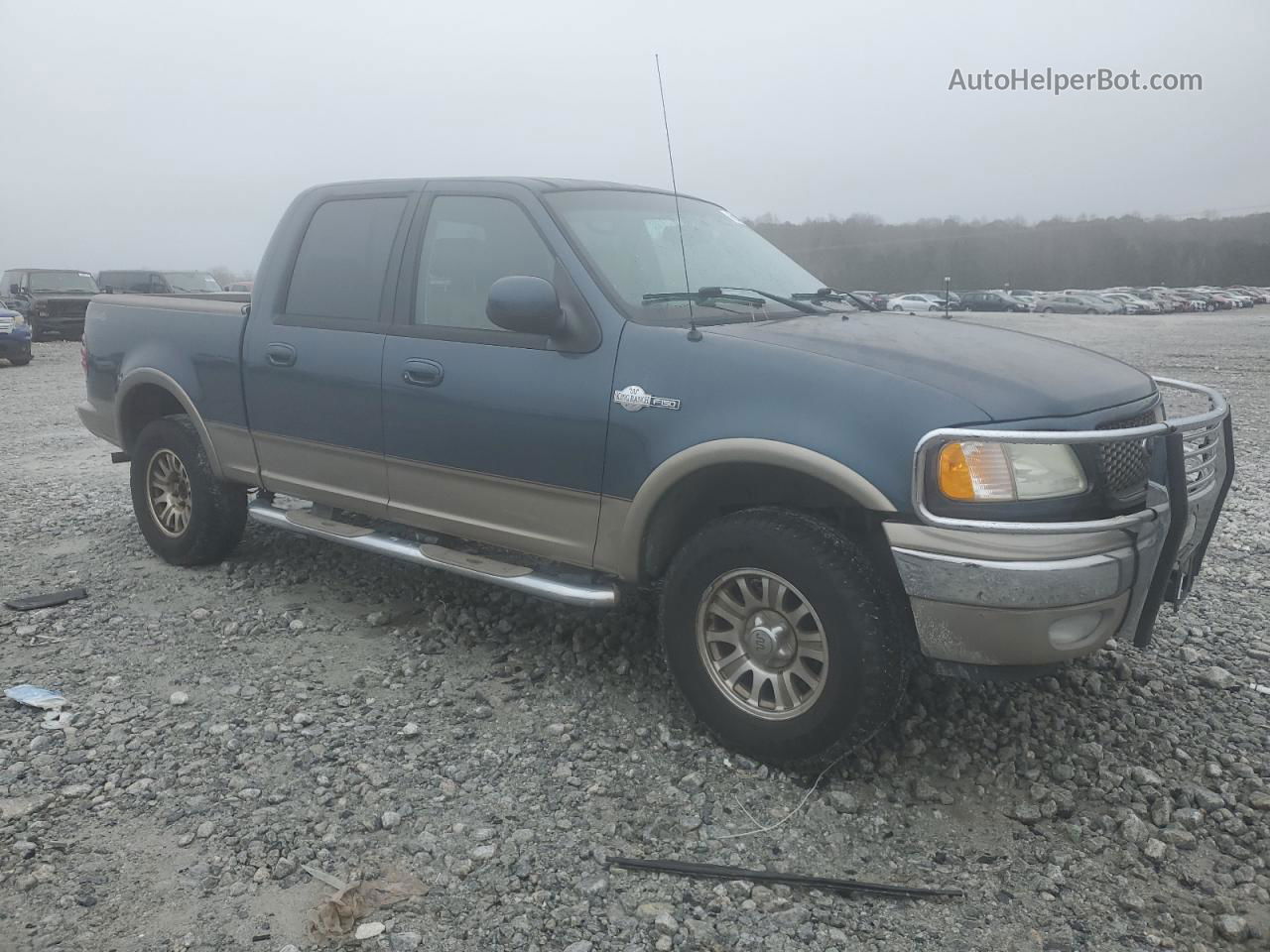 2003 Ford F150 Supercrew Blue vin: 1FTRW08L33KC59188