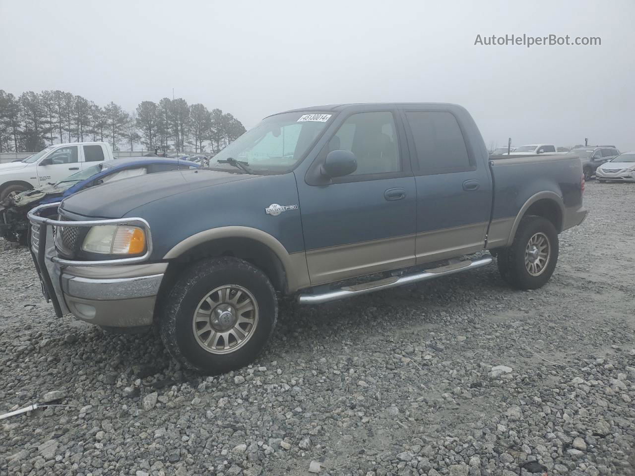 2003 Ford F150 Supercrew Blue vin: 1FTRW08L33KC59188