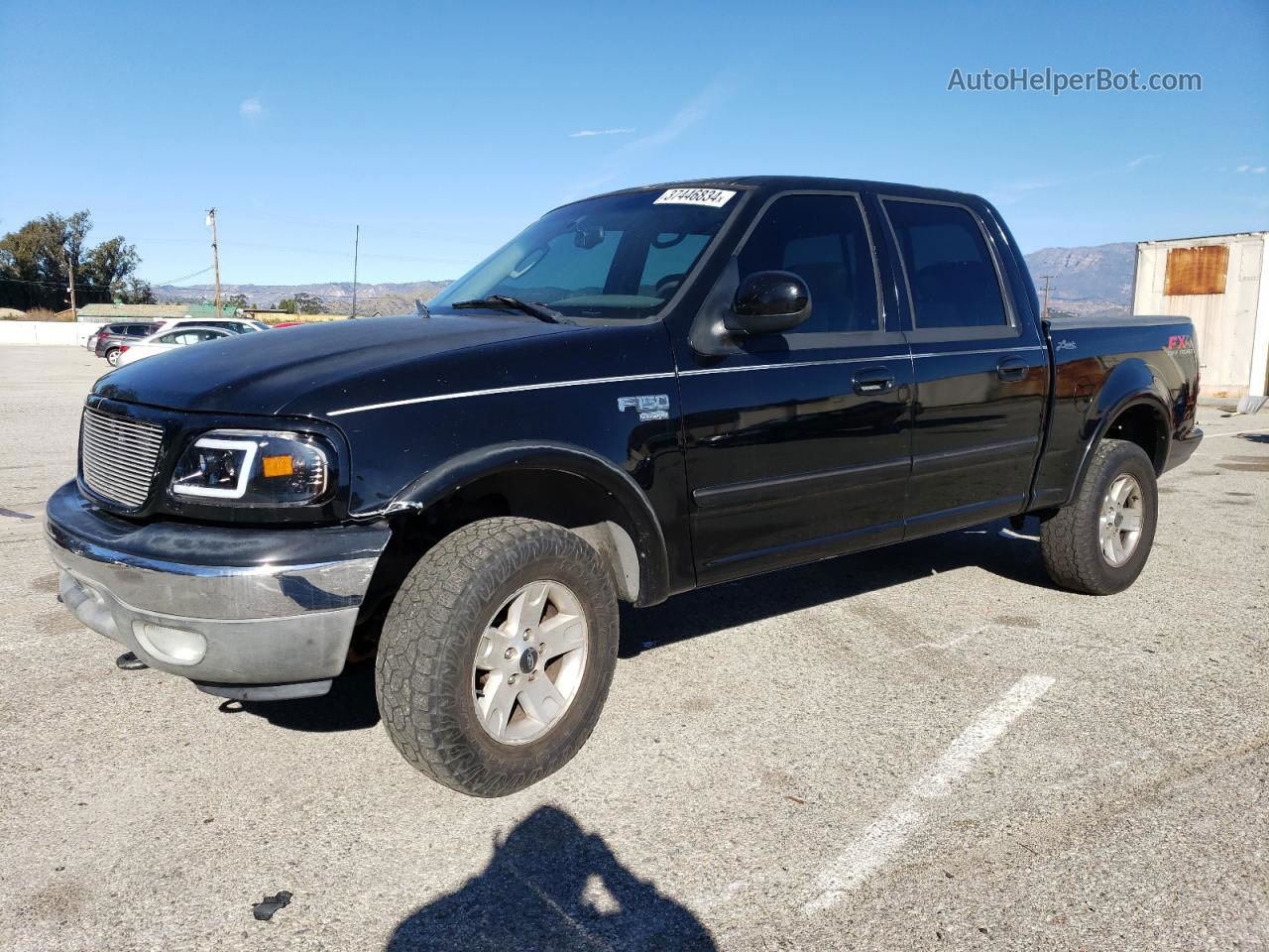 2003 Ford F150 Supercrew Black vin: 1FTRW08L33KC81899