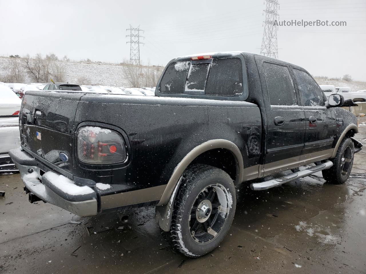 2003 Ford F150 Supercrew Black vin: 1FTRW08L33KC91476