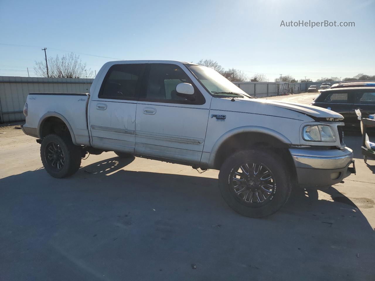 2001 Ford F150 Supercrew White vin: 1FTRW08L41KF80895