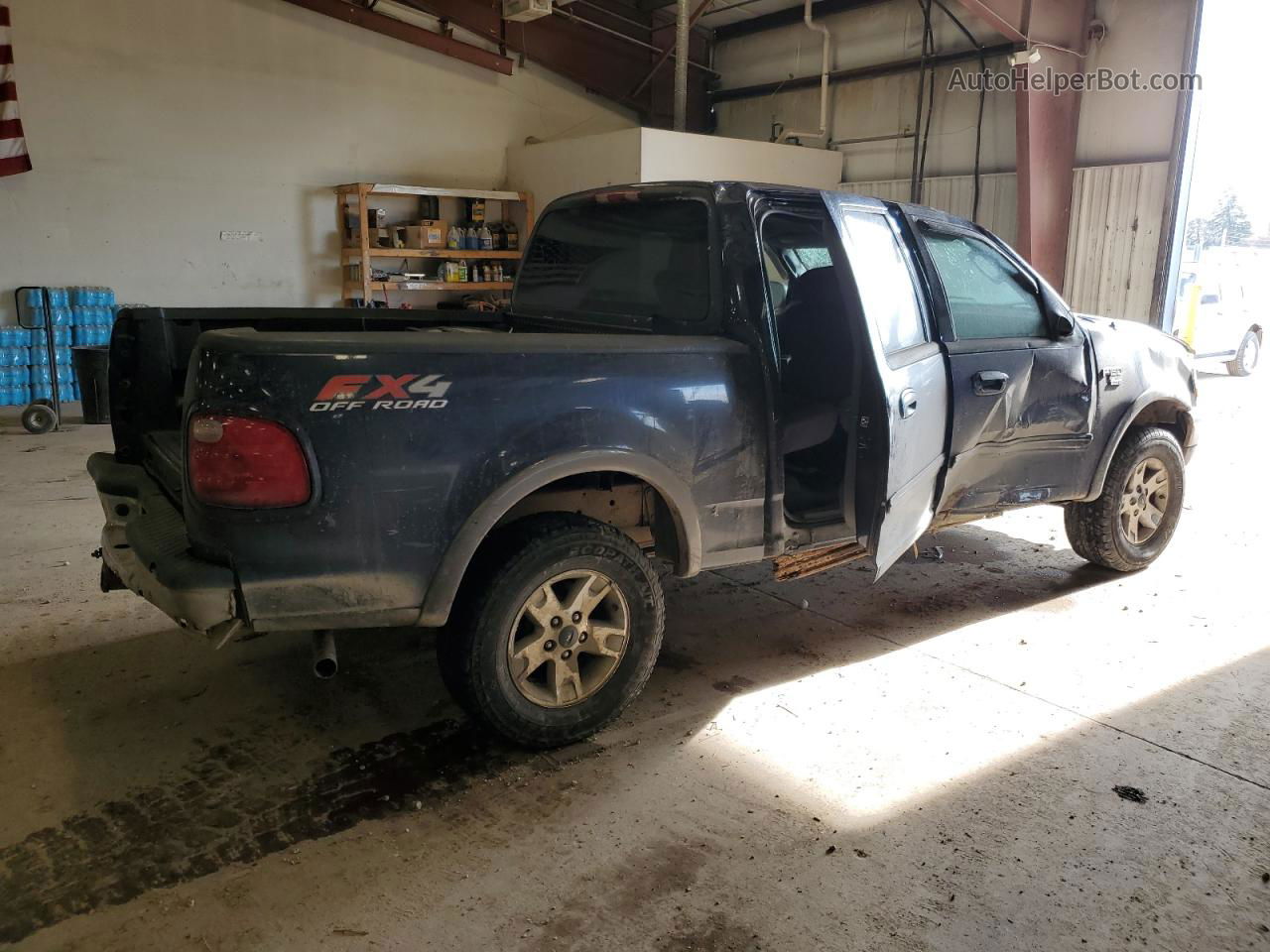 2003 Ford F150 Supercrew Blue vin: 1FTRW08L43KC12896